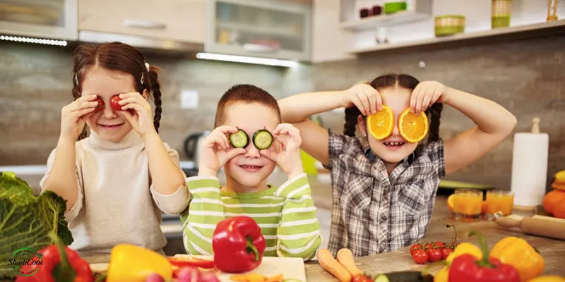 میوه ها و سبزیجات در غذای کودک