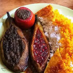 بادمجان شکم پر گیلانی