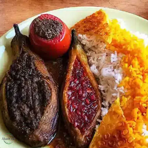بادمجان شکم پر گیلانی