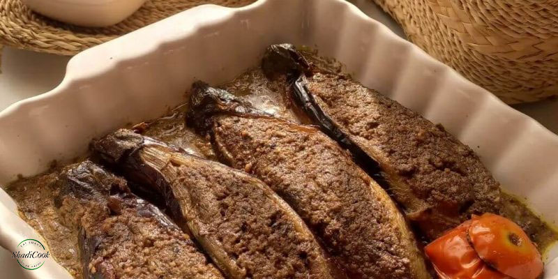طرز تهیه بادمجان کباب گیلانی